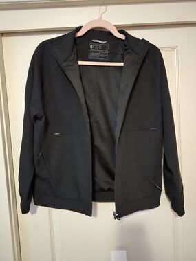 FIGS Women's Black Zip-Front Jacket